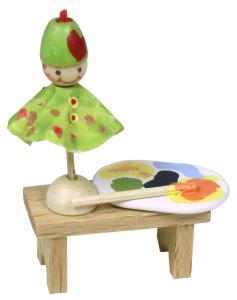 Flade Bänkchen mit Kasperle  (Flade 3423) Bänkchen mit Kasperle